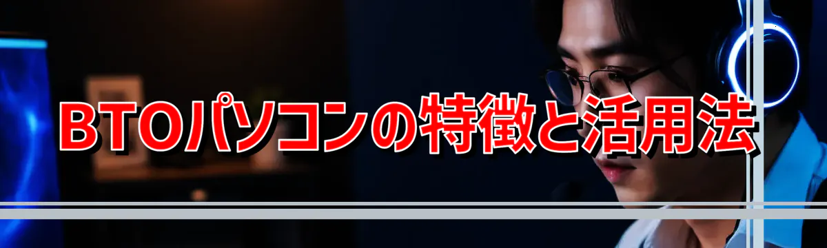 BTOパソコンの特徴と活用法