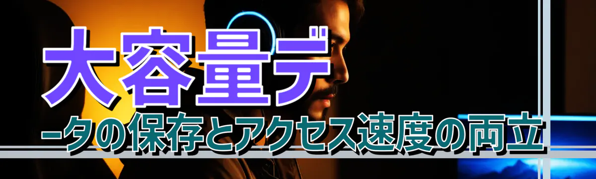 大容量データの保存とアクセス速度の両立