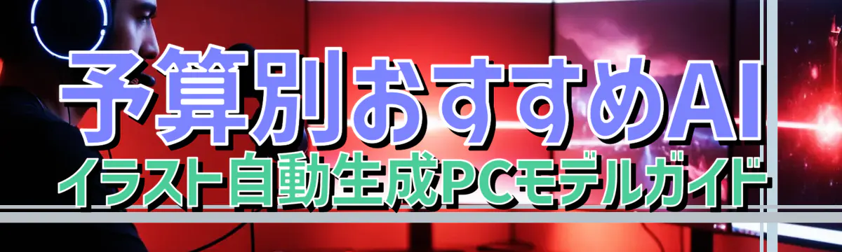 予算別おすすめAIイラスト自動生成PCモデルガイド