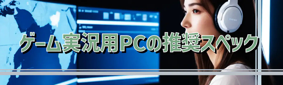 ゲーム実況用PCの推奨スペック