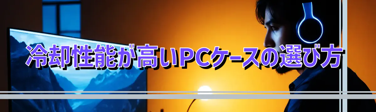 冷却性能が高いPCケースの選び方