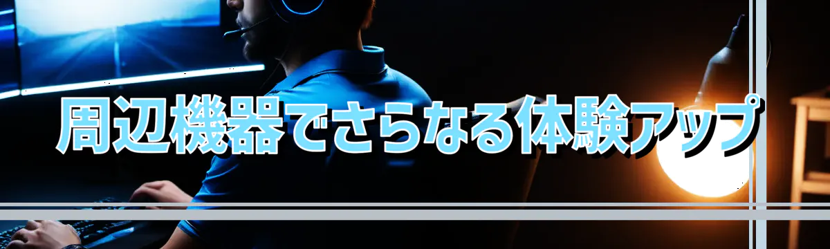 周辺機器でさらなる体験アップ