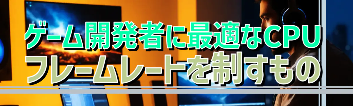 ゲーム開発者に最適なCPU フレームレートを制すもの