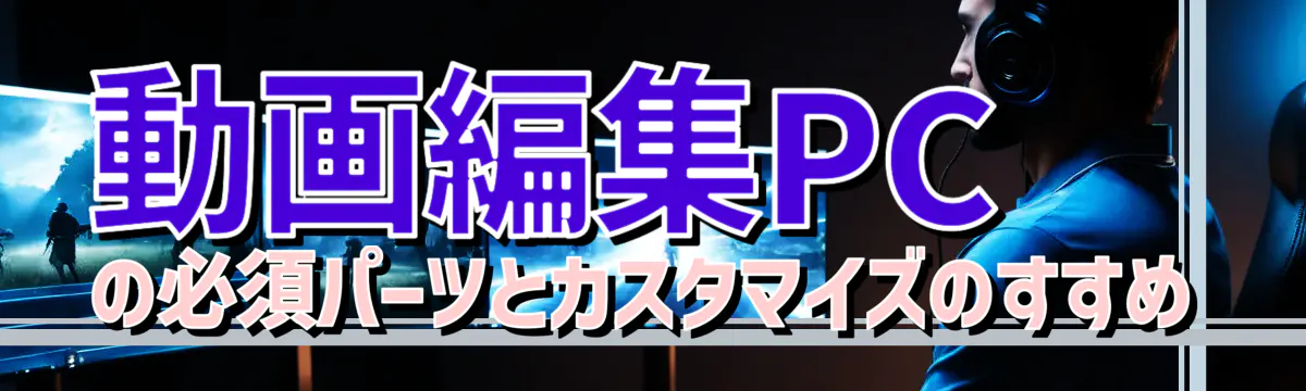 動画編集PCの必須パーツとカスタマイズのすすめ