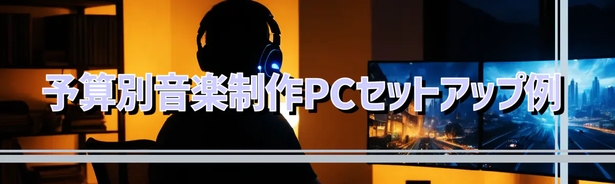 予算別音楽制作PCセットアップ例