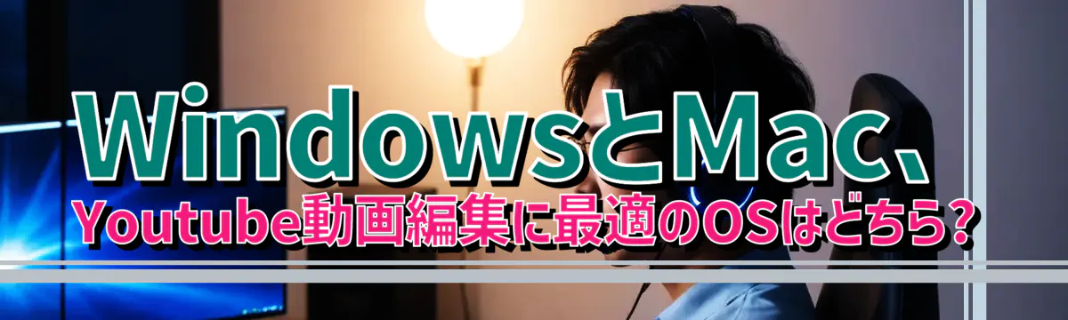 WindowsとMac、Youtube動画編集に最適のOSはどちら?