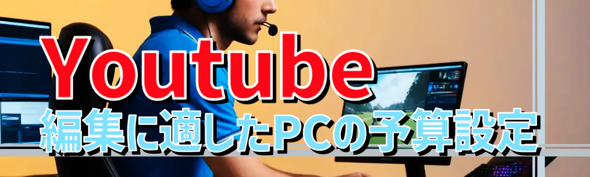 Youtube編集に適したPCの予算設定