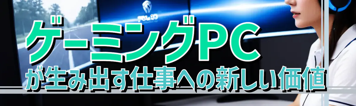 ゲーミングPCが生み出す仕事への新しい価値