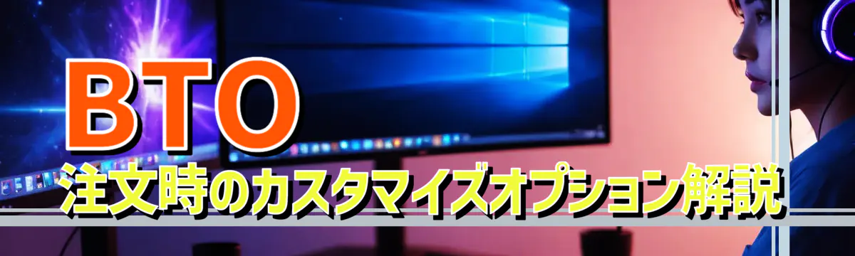 BTO注文時のカスタマイズオプション解説