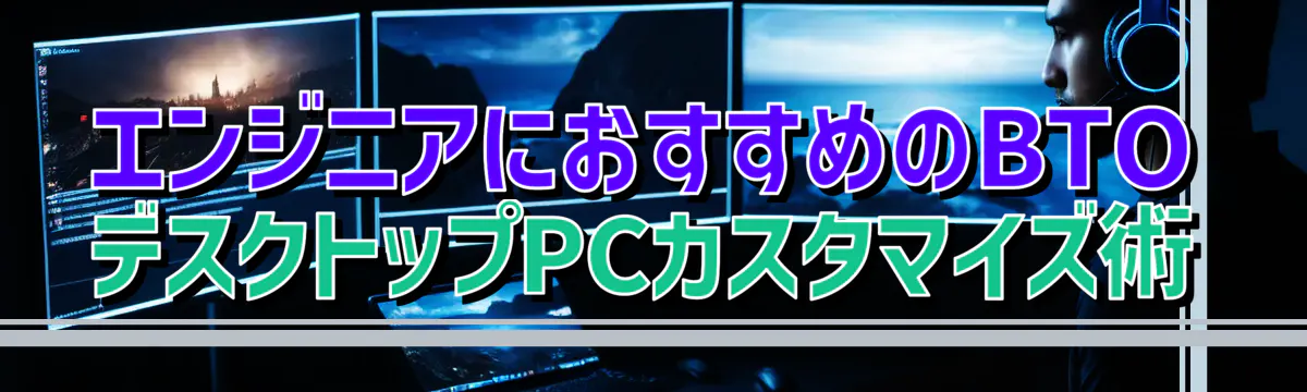 エンジニアにおすすめのBTOデスクトップPCカスタマイズ術