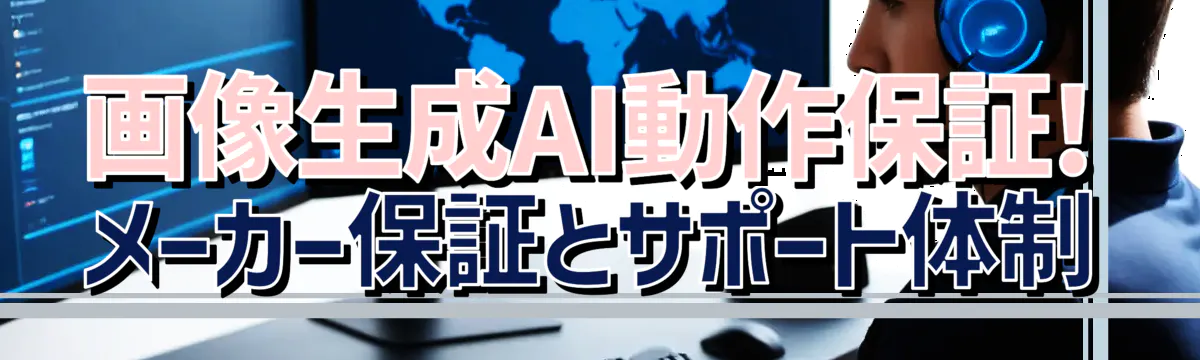 画像生成AI動作保証! メーカー保証とサポート体制