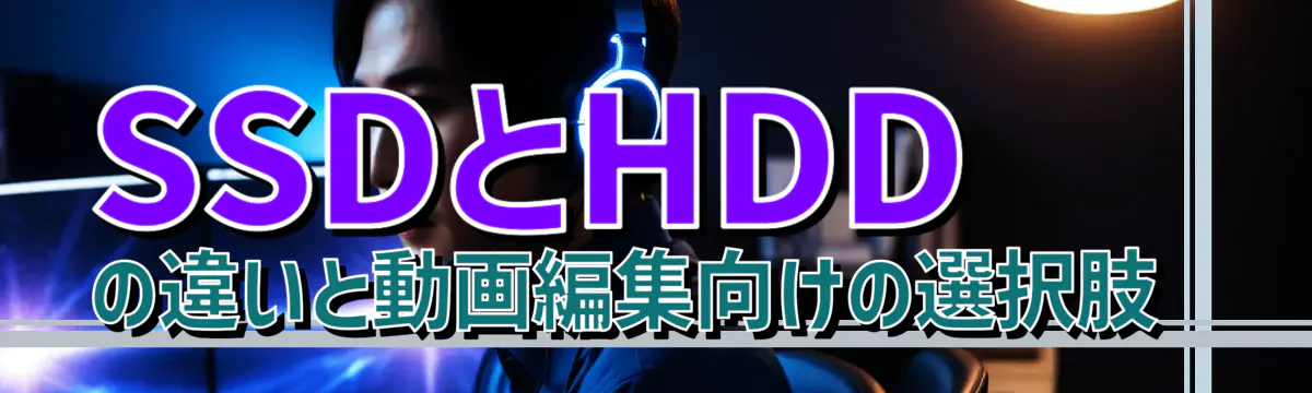SSDとHDDの違いと動画編集向けの選択肢 
