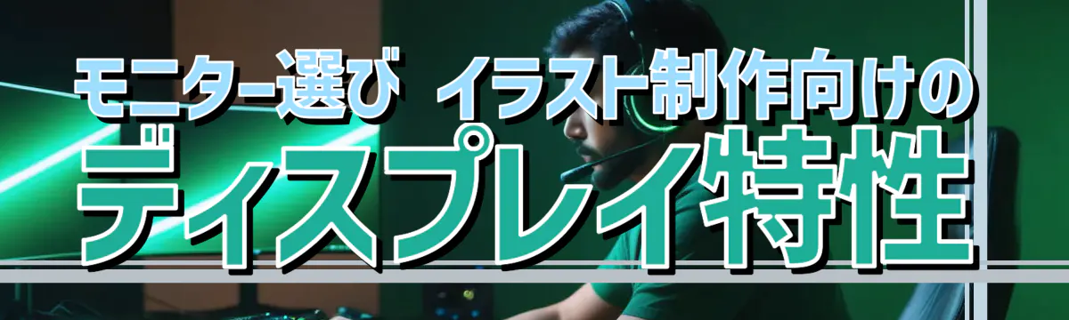 モニター選び イラスト制作向けのディスプレイ特性