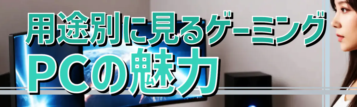 用途別に見るゲーミングPCの魅力
