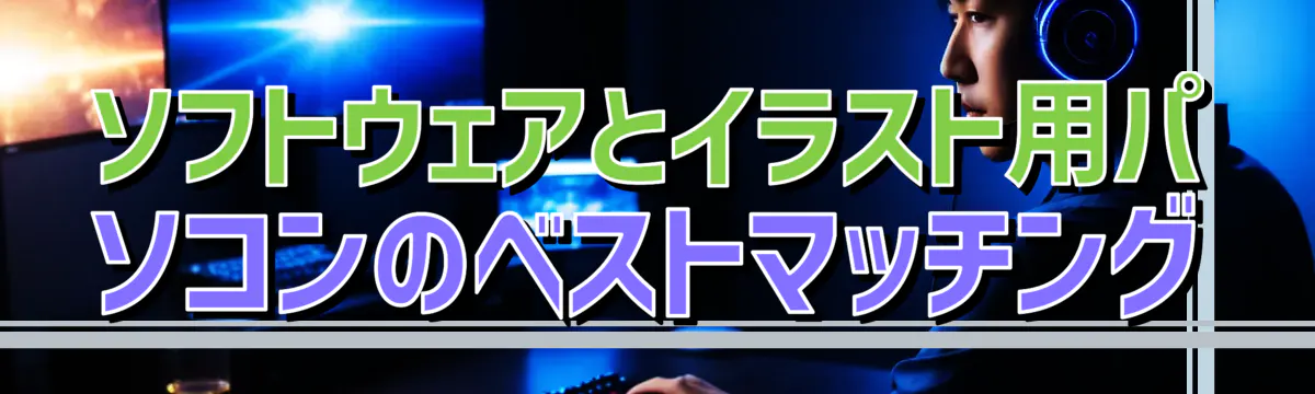 ソフトウェアとイラスト用パソコンのベストマッチング