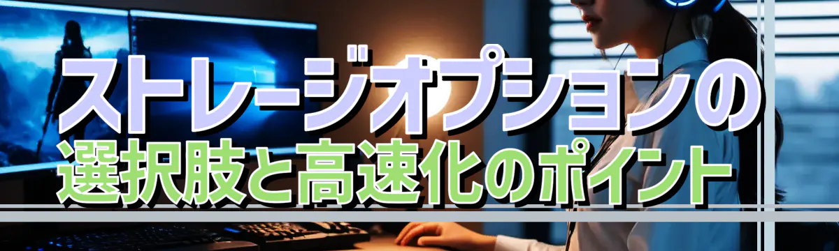 ストレージオプションの選択肢と高速化のポイント 
