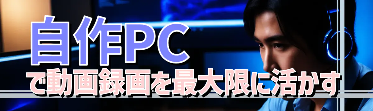 自作PCで動画録画を最大限に活かす