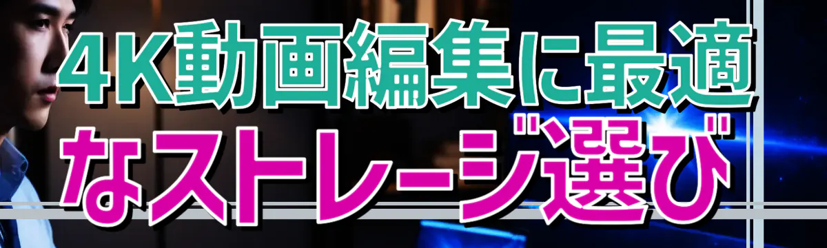 4K動画編集に最適なストレージ選び
