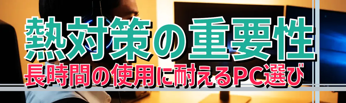 熱対策の重要性 長時間の使用に耐えるPC選び 
