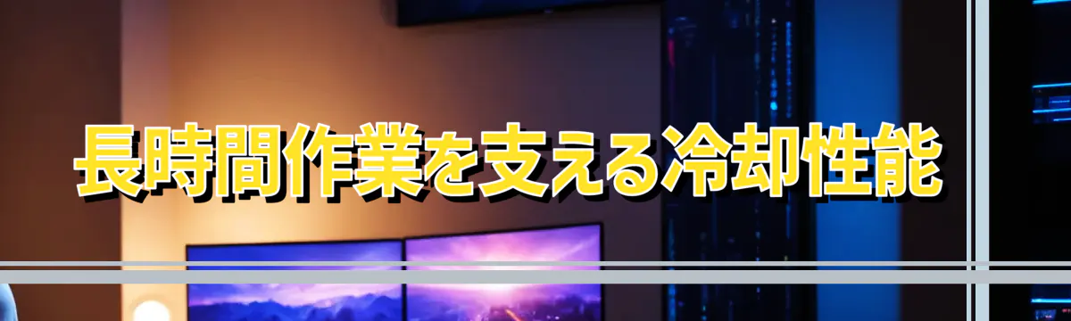 長時間作業を支える冷却性能