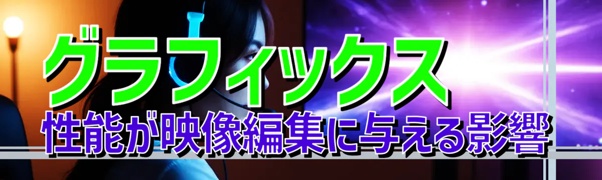 グラフィックス性能が映像編集に与える影響
