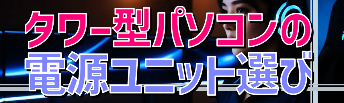 タワー型パソコンの電源ユニット選び
