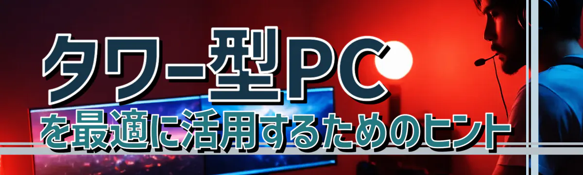 タワー型PCを最適に活用するためのヒント