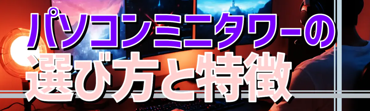 パソコンミニタワーの選び方と特徴