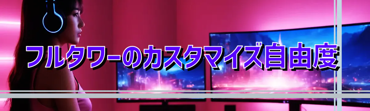 フルタワーのカスタマイズ自由度