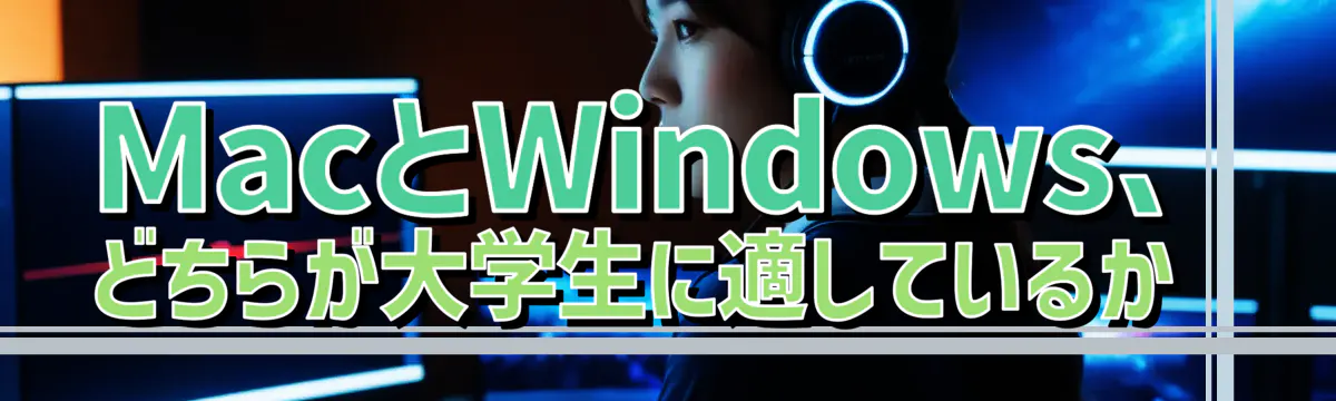 MacとWindows、どちらが大学生に適しているか