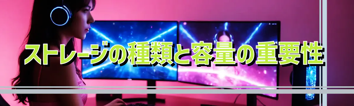ストレージの種類と容量の重要性
