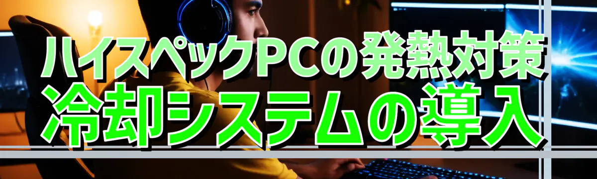 ハイスペックPCの発熱対策 冷却システムの導入