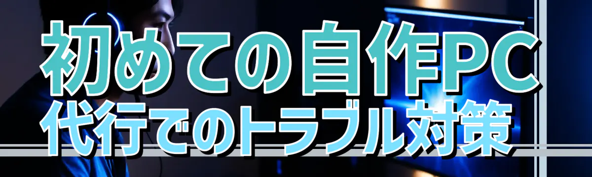 初めての自作PC代行でのトラブル対策