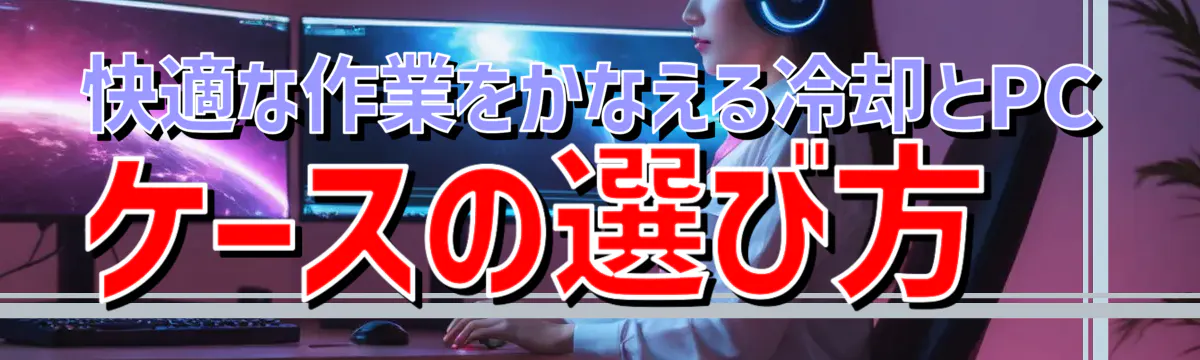 快適な作業をかなえる冷却とPCケースの選び方