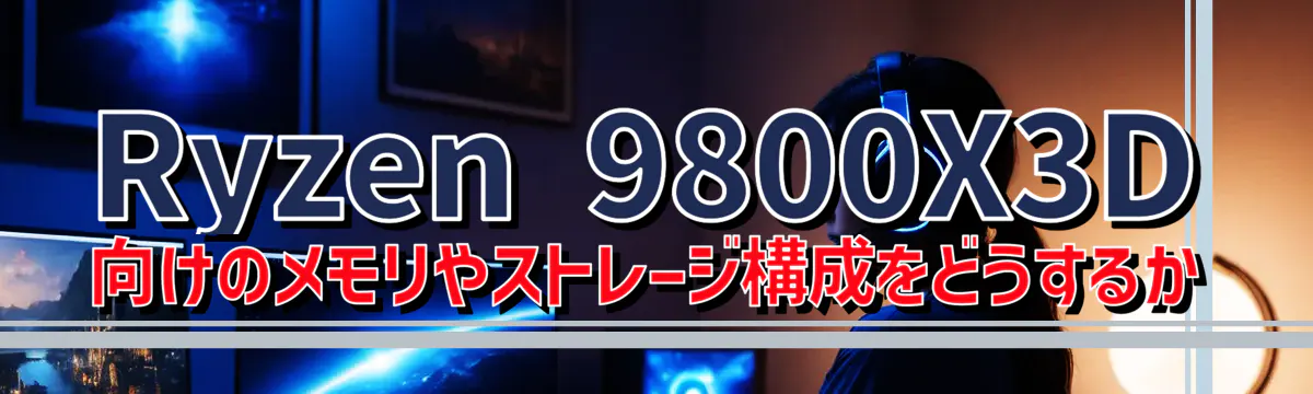 Ryzen&nbsp;9800X3D 向けのメモリやストレージ構成をどうするか