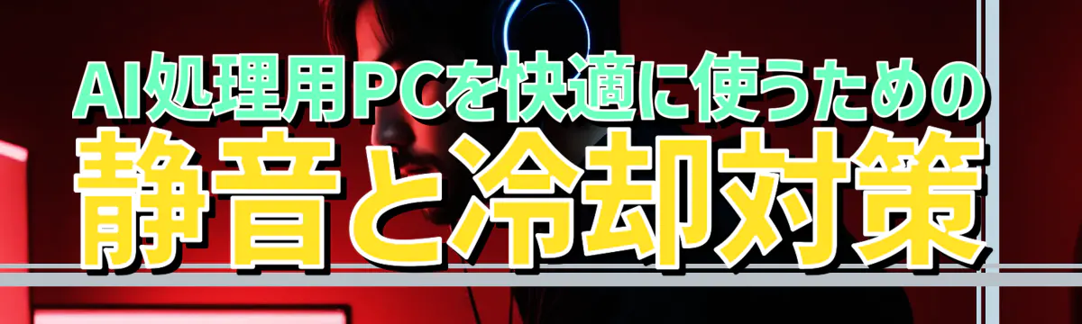 AI処理用PCを快適に使うための静音と冷却対策