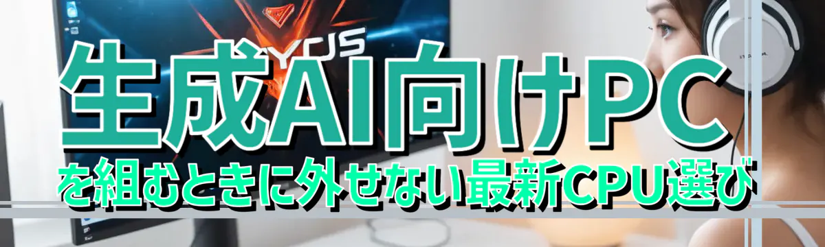 生成AI向けPCを組むときに外せない最新CPU選び