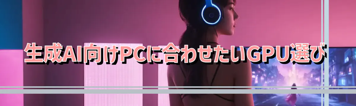 生成AI向けPCに合わせたいGPU選び