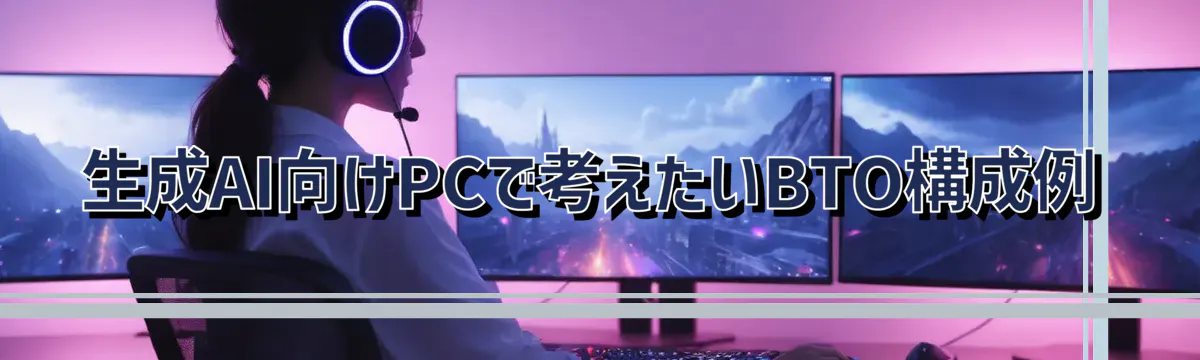 生成AI向けPCで考えたいBTO構成例