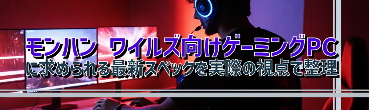 モンハン ワイルズ向けゲーミングPCに求められる最新スペックを実際の視点で整理