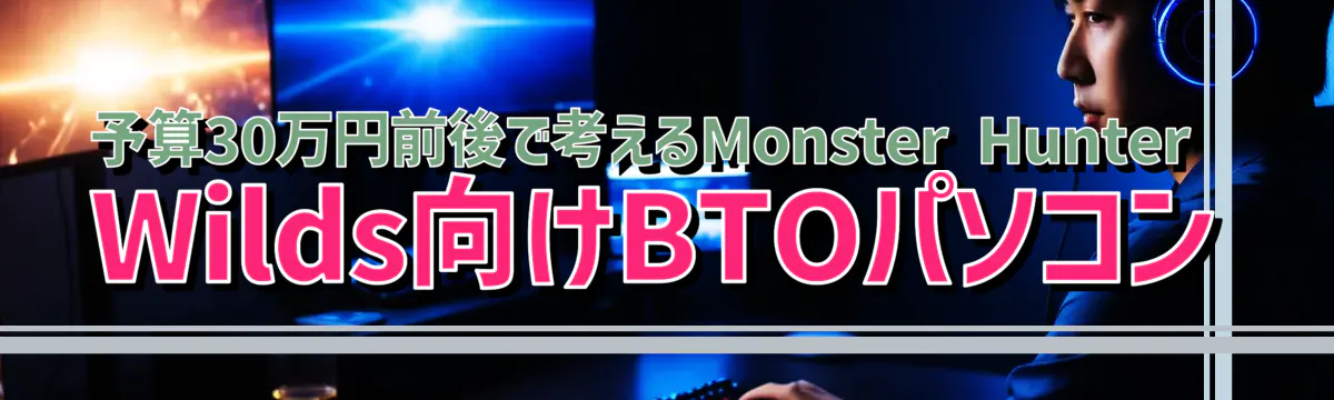 予算30万円前後で考えるMonster Hunter Wilds向けBTOパソコン