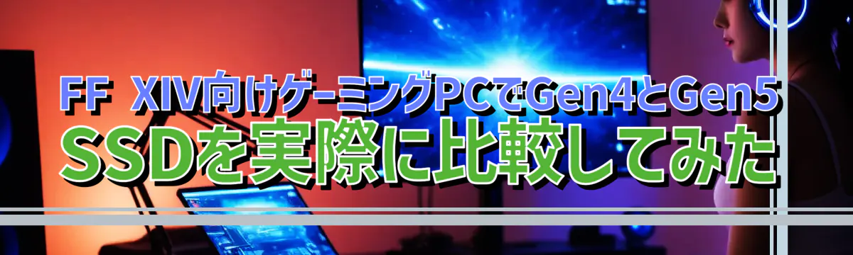 FF XIV向けゲーミングPCでGen4とGen5 SSDを実際に比較してみた