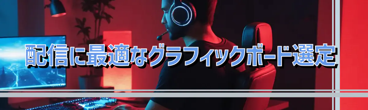 配信に最適なグラフィックボード選定