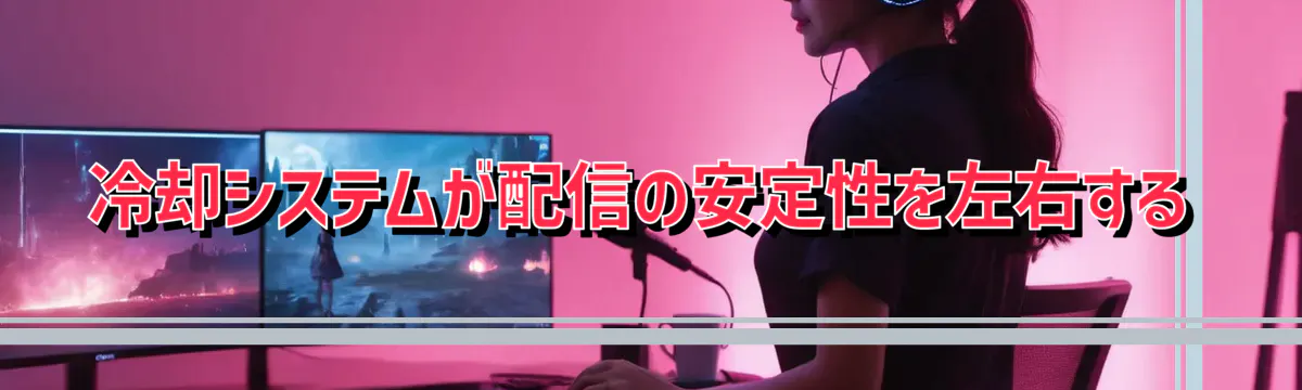冷却システムが配信の安定性を左右する