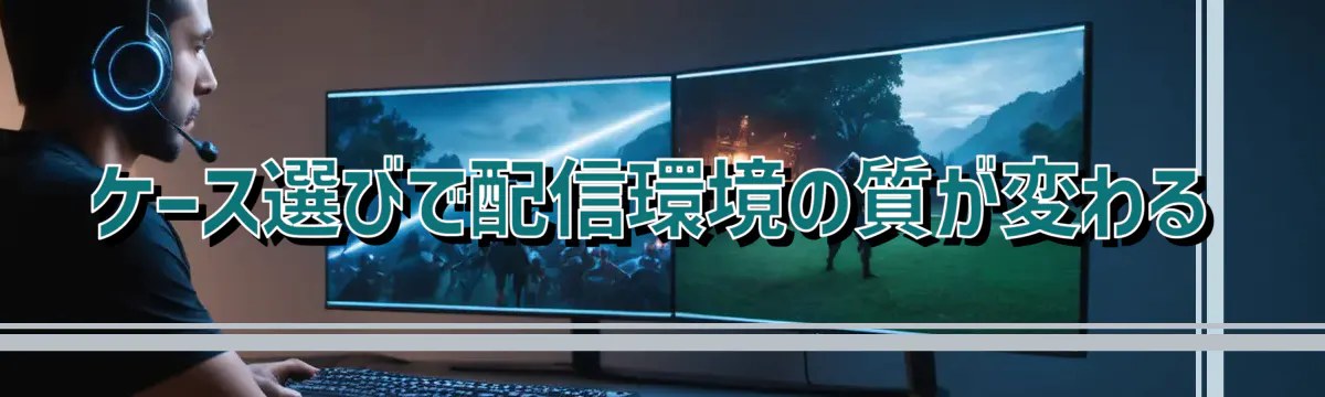 ケース選びで配信環境の質が変わる