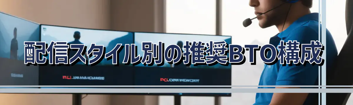 配信スタイル別の推奨BTO構成