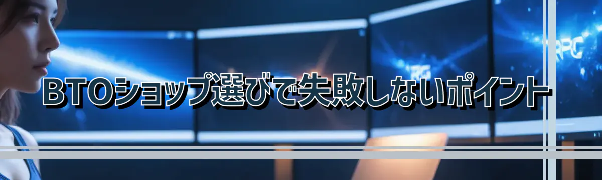 BTOショップ選びで失敗しないポイント