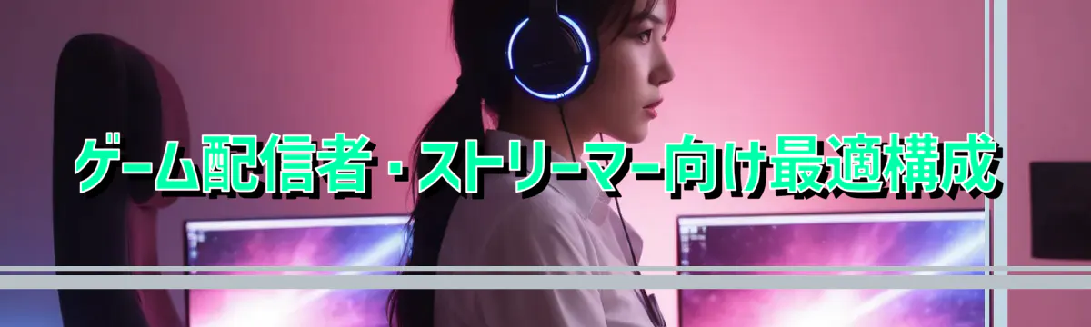 ゲーム配信者・ストリーマー向け最適構成