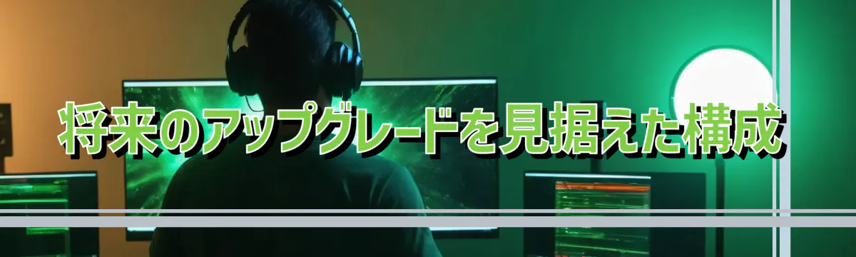 将来のアップグレードを見据えた構成