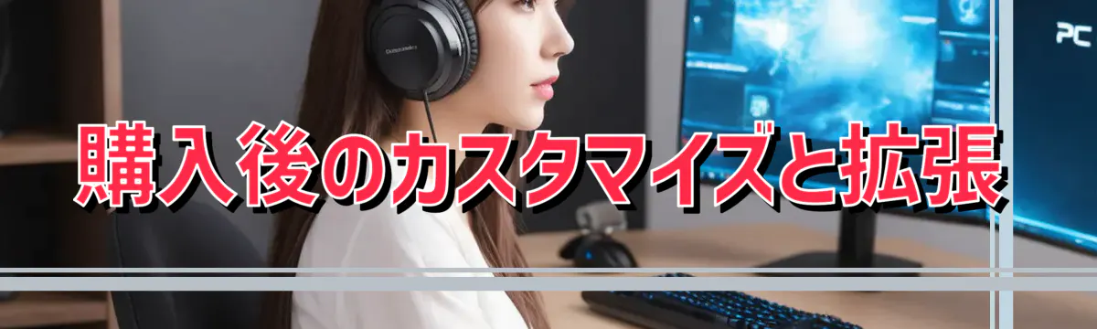 購入後のカスタマイズと拡張